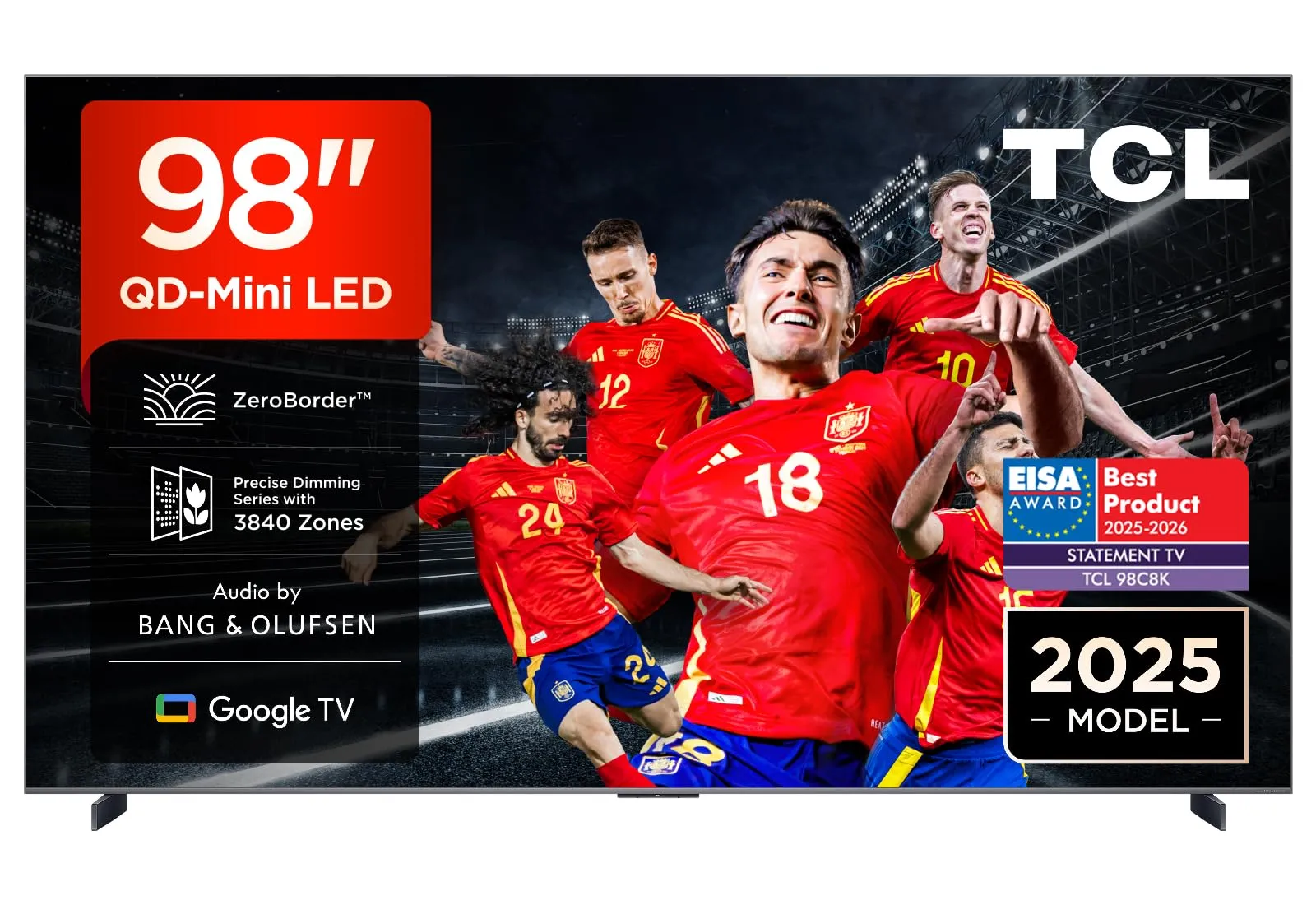 Smart TV TCL 98C8K 98" 4K QD-Mini LED 144Hz