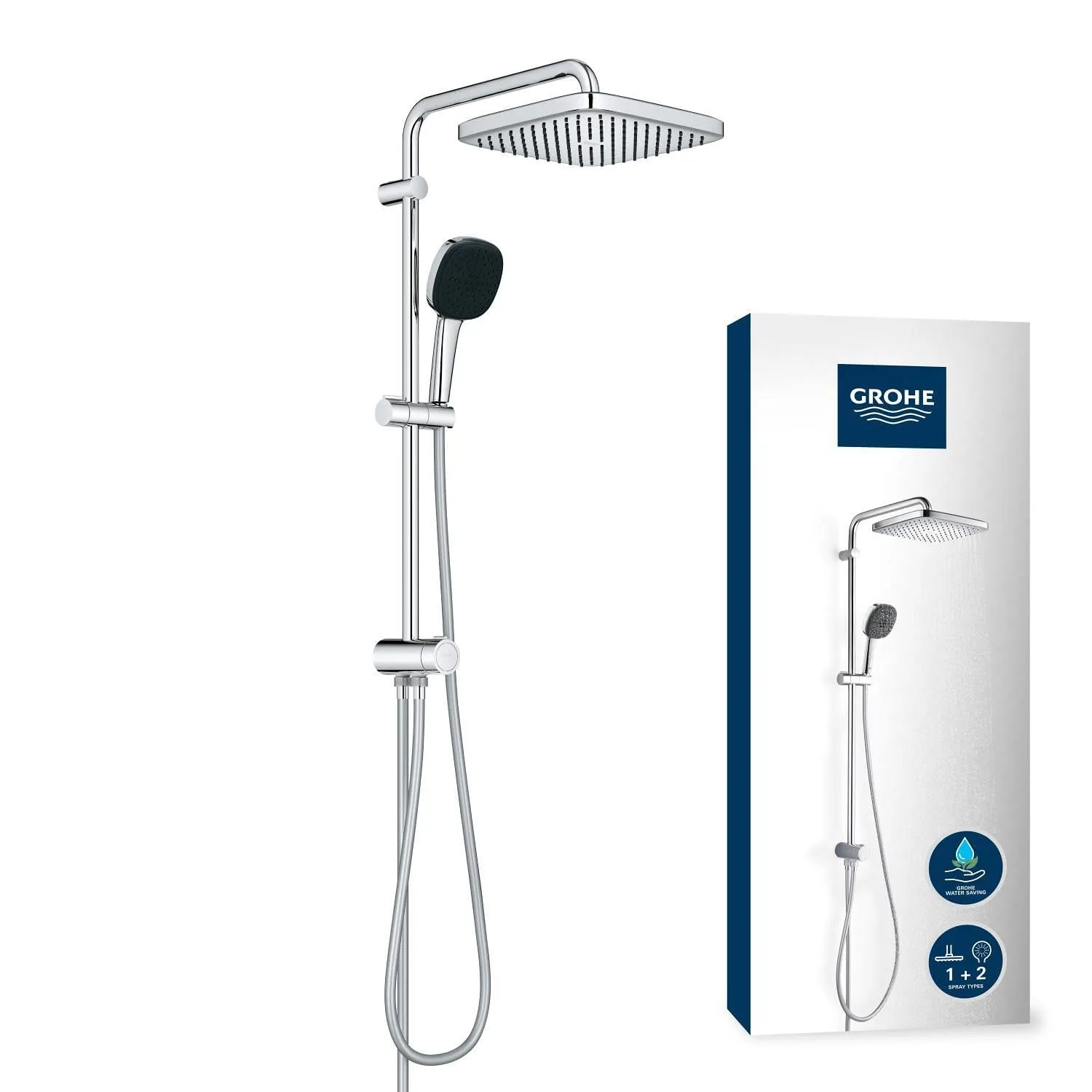 Grohe Vitalio Comfort 250: Sistema de Ducha con Desviador