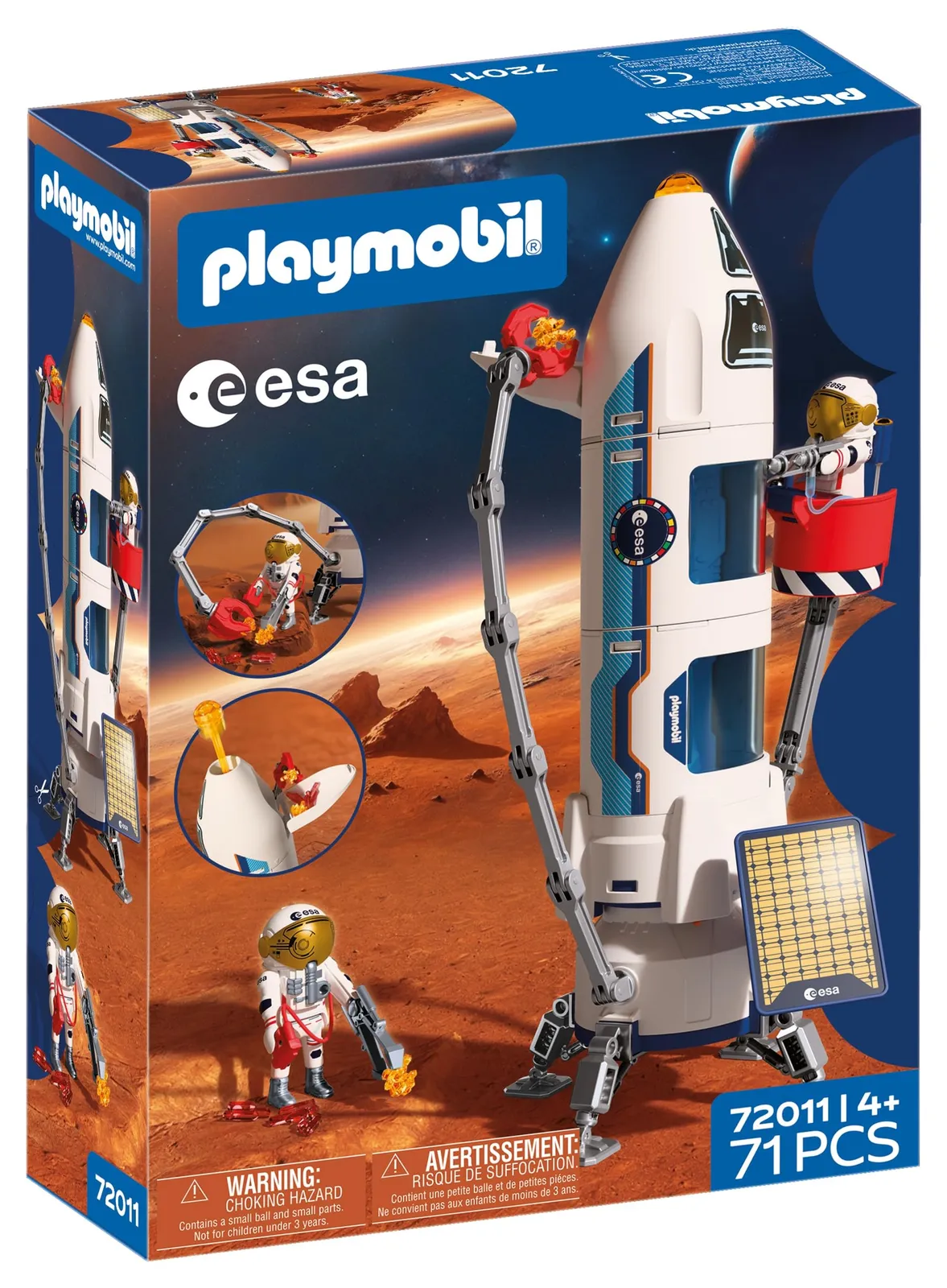 PLAYMOBIL Space Cohete de Investigación a Marte (72011)