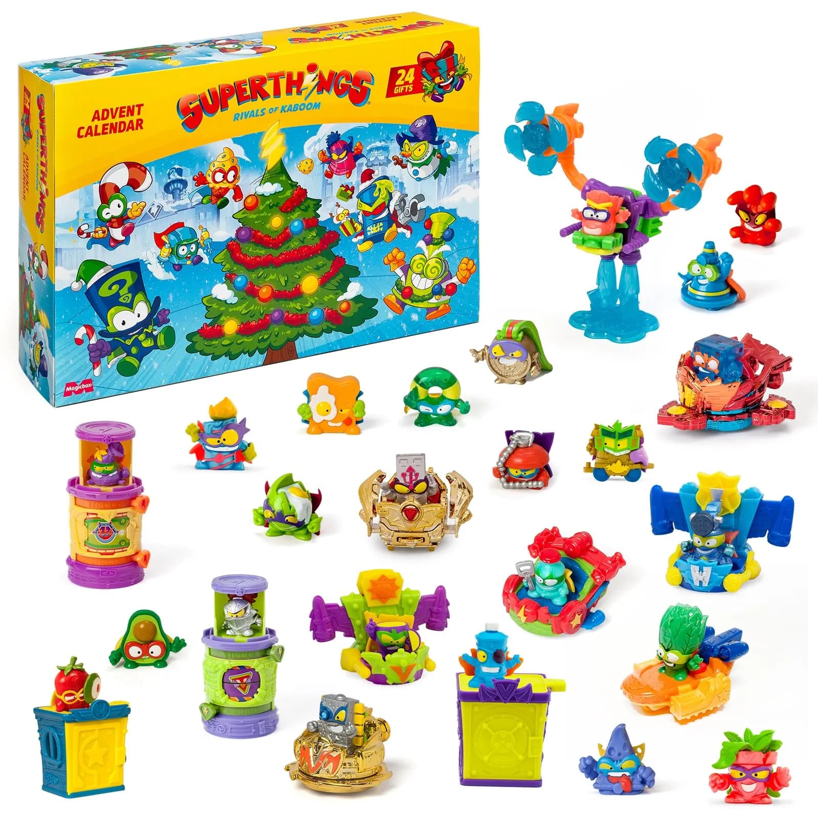 SUPERTHINGS Calendario Adviento Navideño con 24 Regalos y Sorpresas