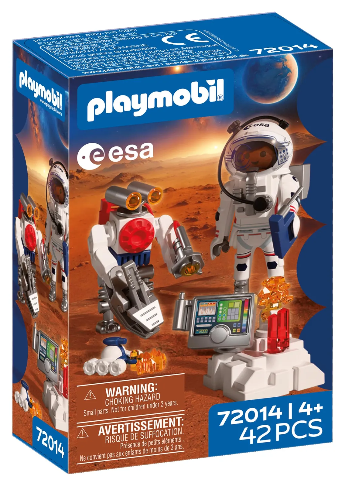 Playmobil Space Astronauta ESA con Robot Explorador