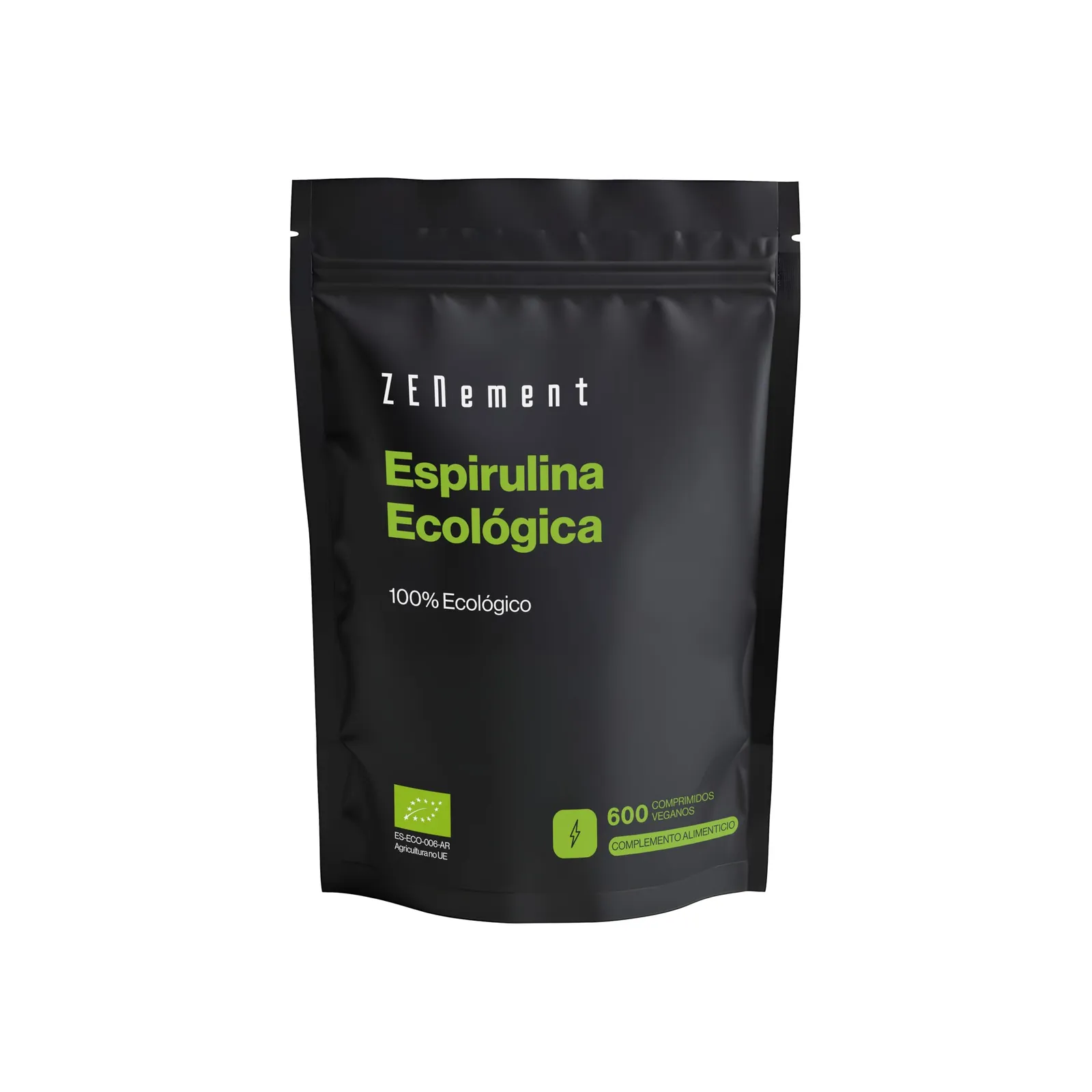 Espirulina Ecológica: 600 Comprimidos (3000 mg/dosis), Alga 100% Eco, Proteína Vegana, Saciante y Detox