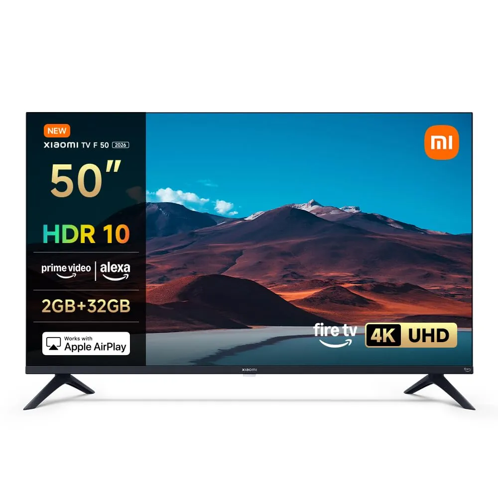 Xiaomi TV F 50: Smart TV 50" 4K UHD, Fire OS, Alexa, HDR10, 120Hz Game Mode