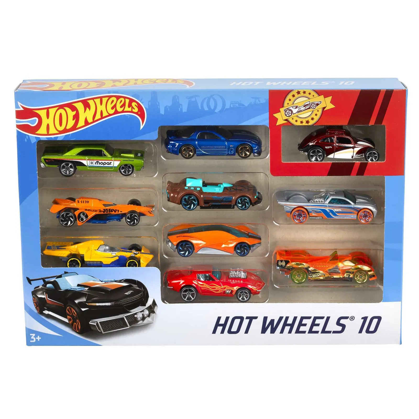 Pack 10 Coches Hot Wheels - Juguete