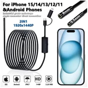 Endoscopio 2m HD IP67 para Smartphone