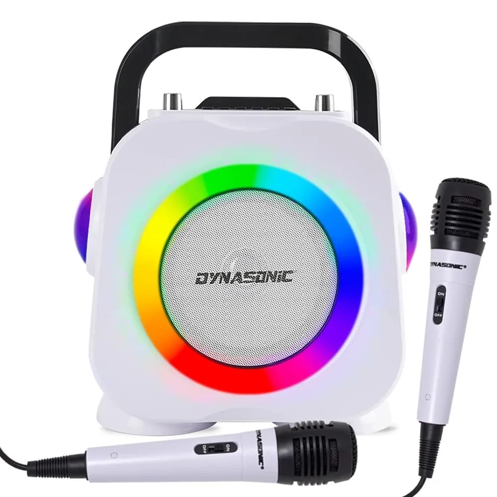 DYNASONIC Karaoke portátil con USB y micrófono incluido