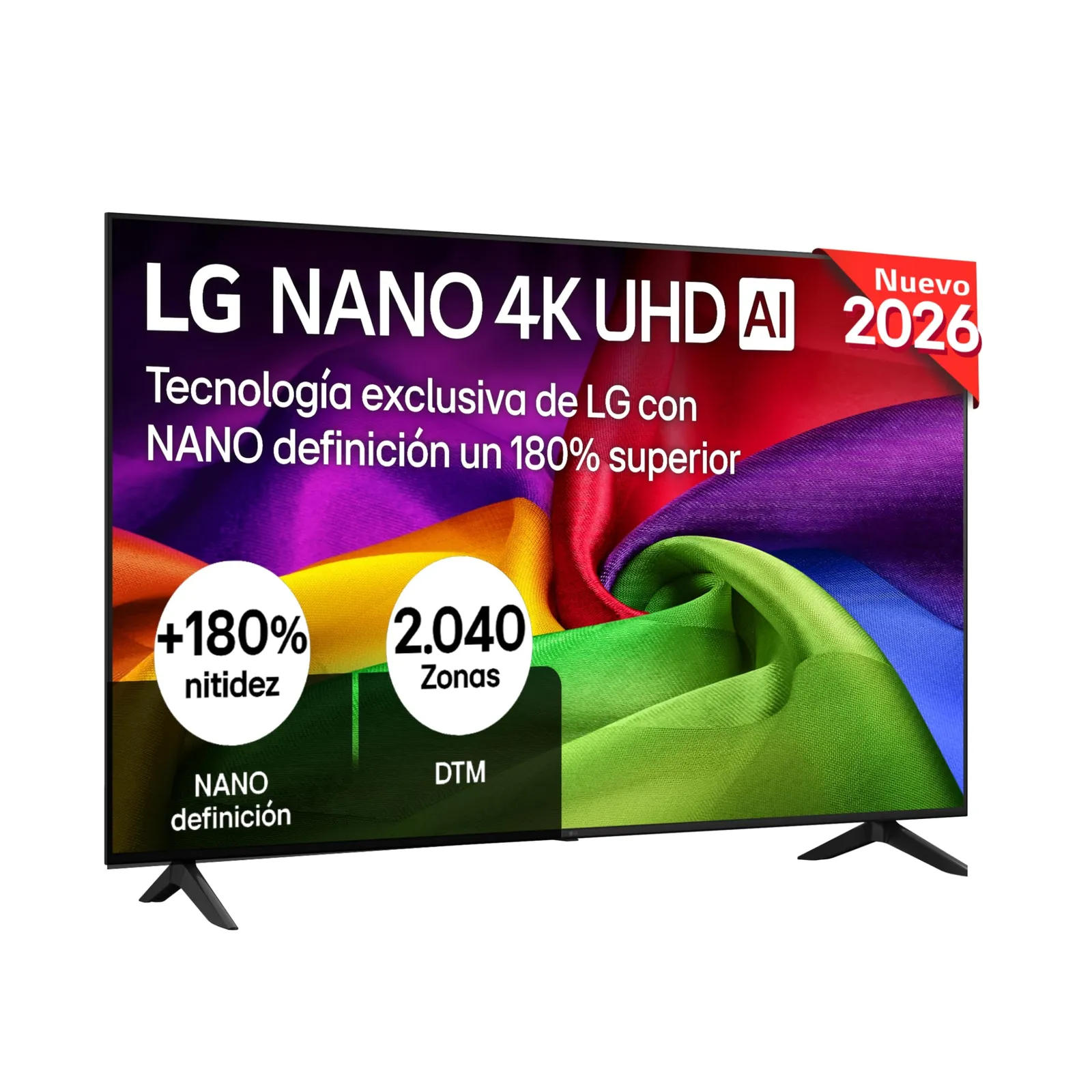 LG 55NU800B6LA: TV 55" Nano 4K UHD AI, Smart TV WebOS, Procesador Alpha 7 Gen9, 144Hz, HDR10, Magic Remote, Asistentes de Voz