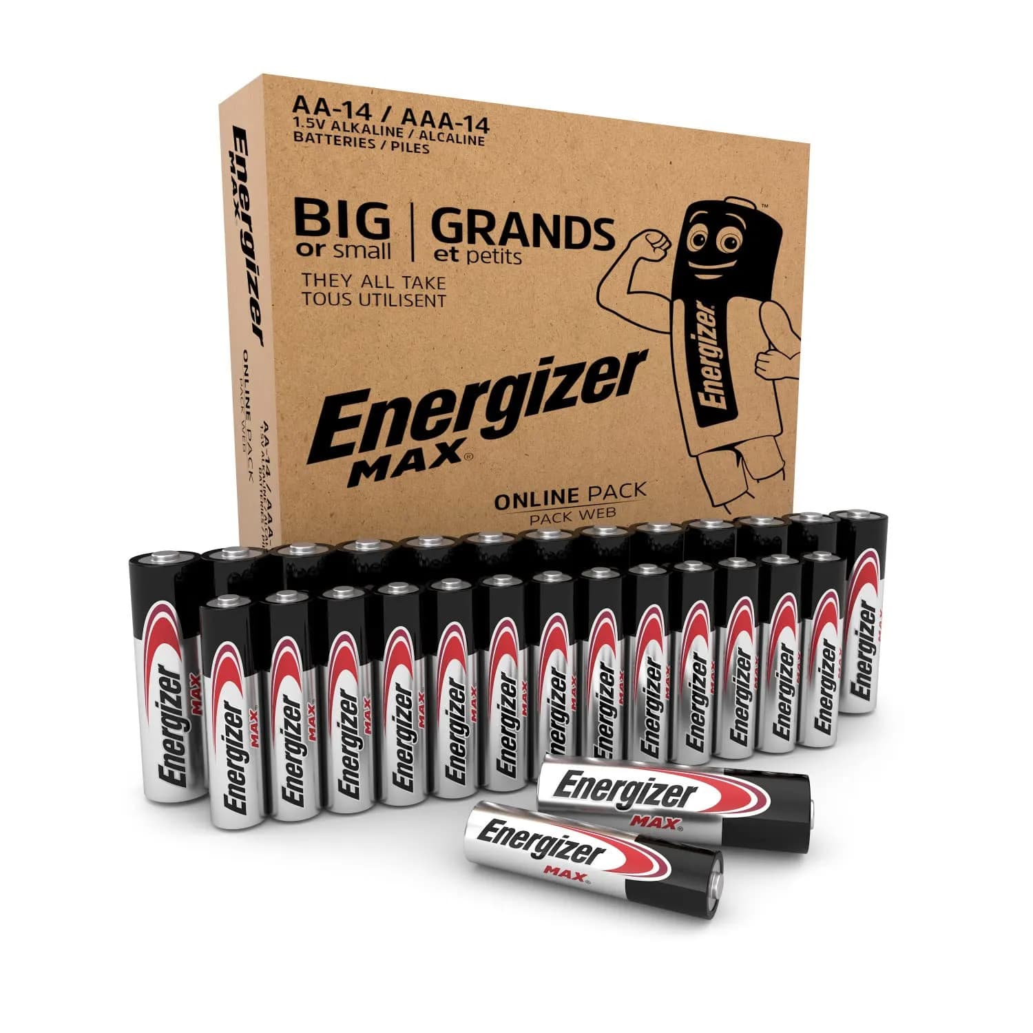 Energizer MAX Pilas AA y AAA (28 unidades) - Alcalinas 1.5V