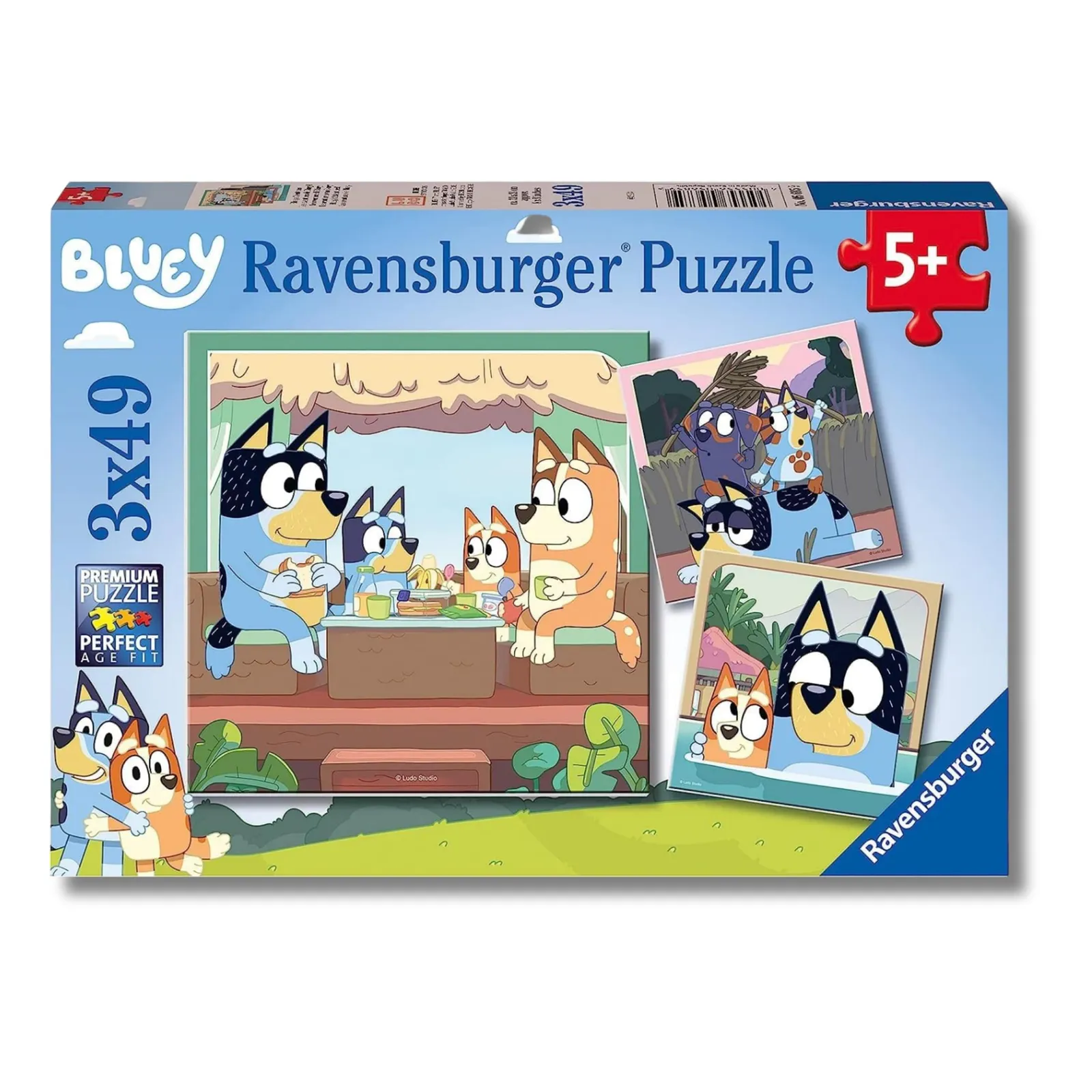 Ravensburger Puzzle Bluey Colección 3 x 49 Piezas