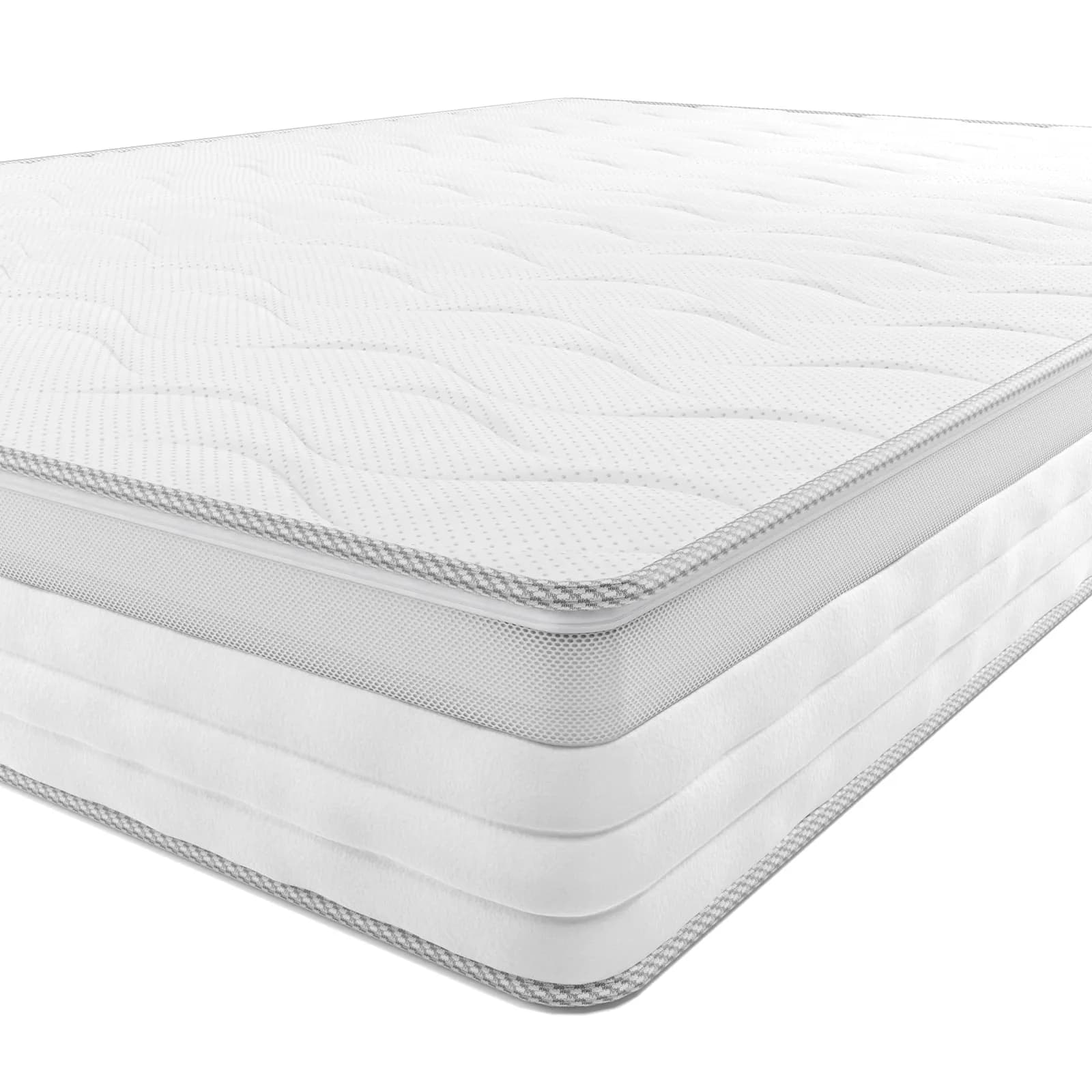 Amazon Basics Colchón Muelles Ensacados 190x80x20 cm, Firmeza Media H3, Blanco