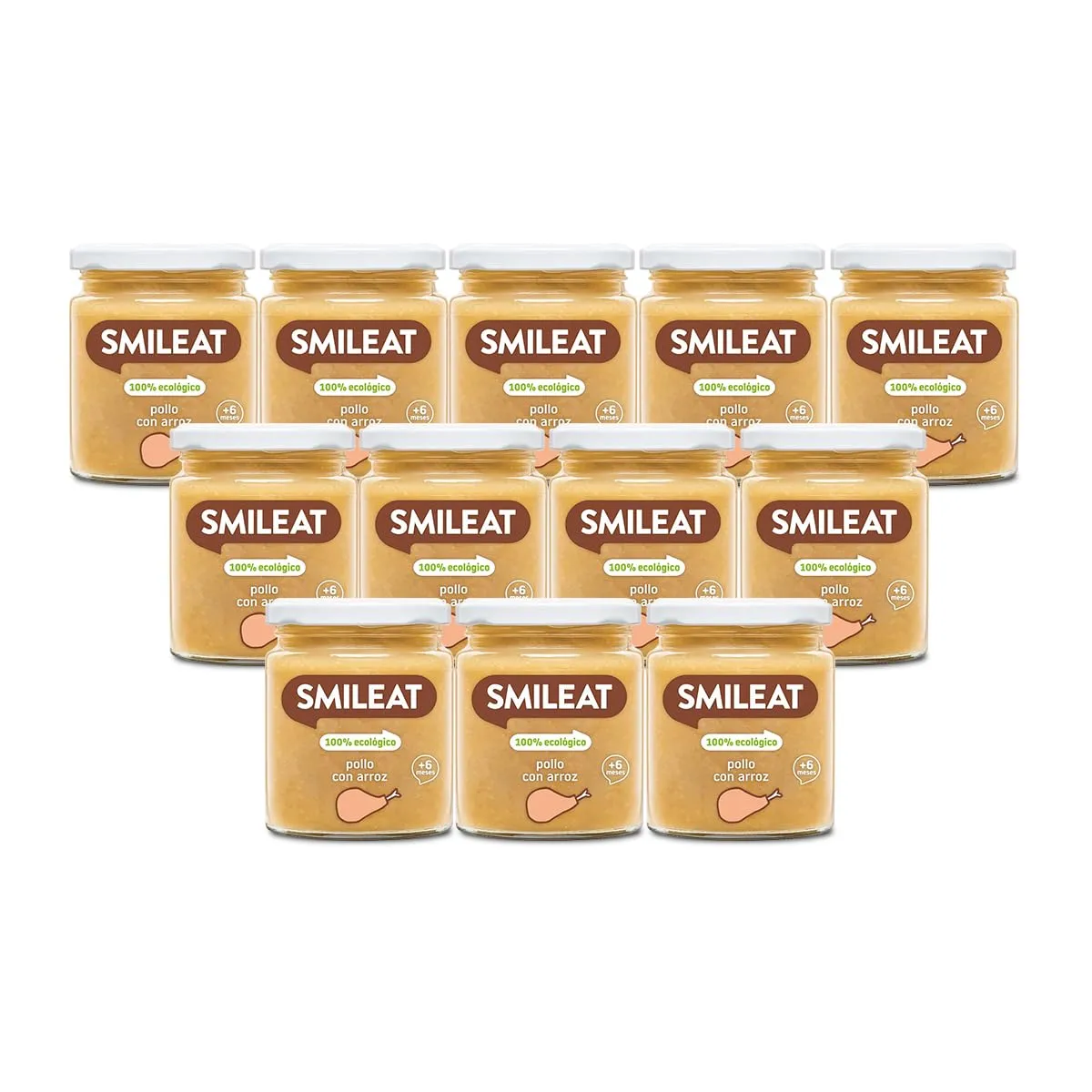 12x230g Tarritos SMILEAT Pollo con Arroz