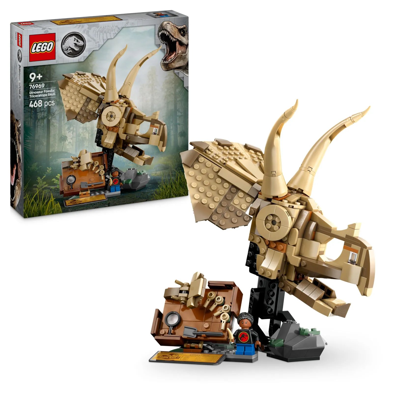 Set Lego Jurassic World: Cráneo de Triceratops