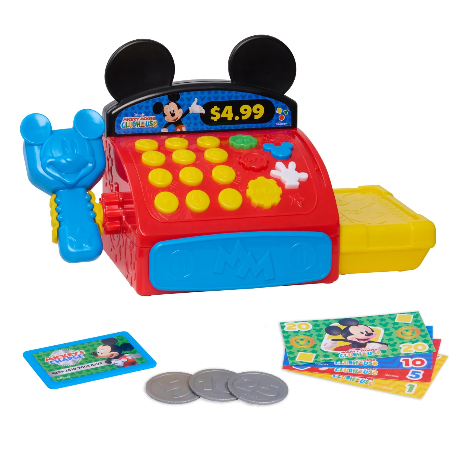 Caja Registradora Juguete Micky Mouse Clubhouse con Sonidos y Frases, 10 Piezas