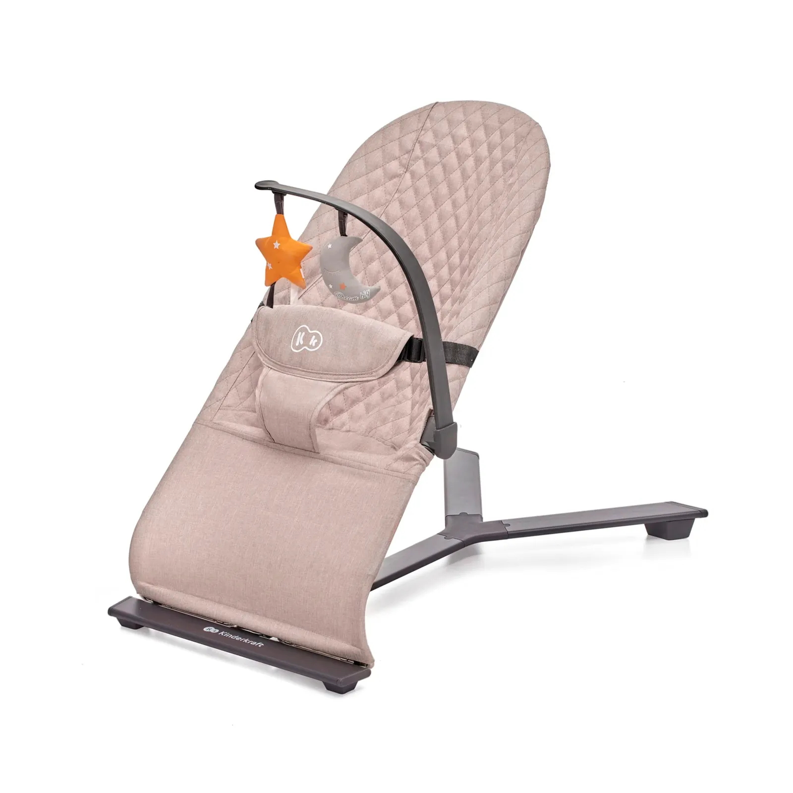 Kinderkraft MIMI Hamaca para bebé (0-9 kg): Plegable, Reclinable y con Juguetes