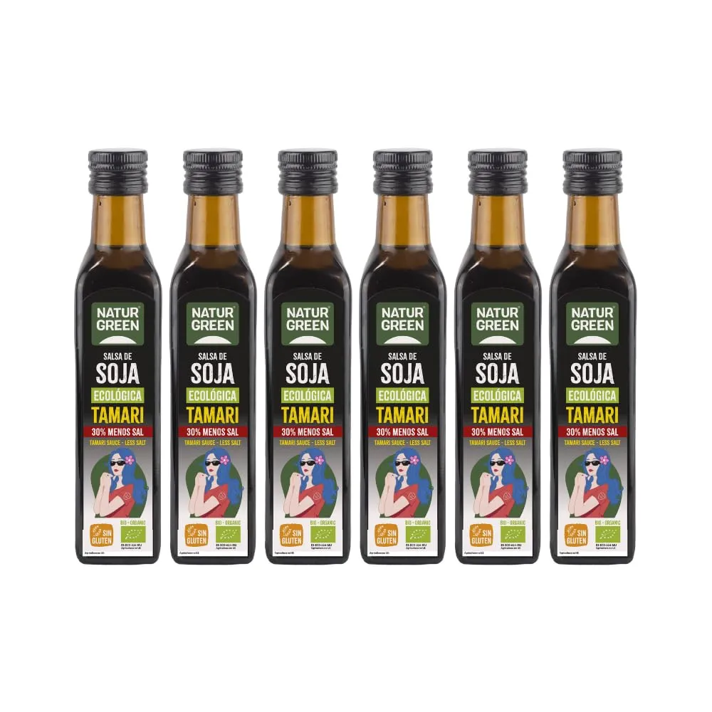 NaturGreen Salsa Soja Tamari Bio Pack 6 x 250 ml