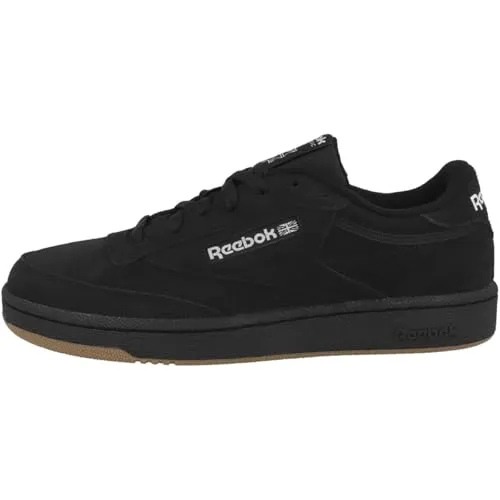 Reebok Club C 85 Unisex Adult Zapatillas, Cblack/Ftwwht/Rbkle3, Talla 35 EU