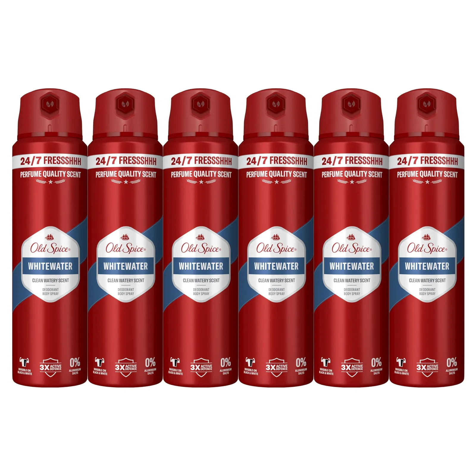 Pack 6x150ml Old Spice Whitewater Desodorante Corporal Spray