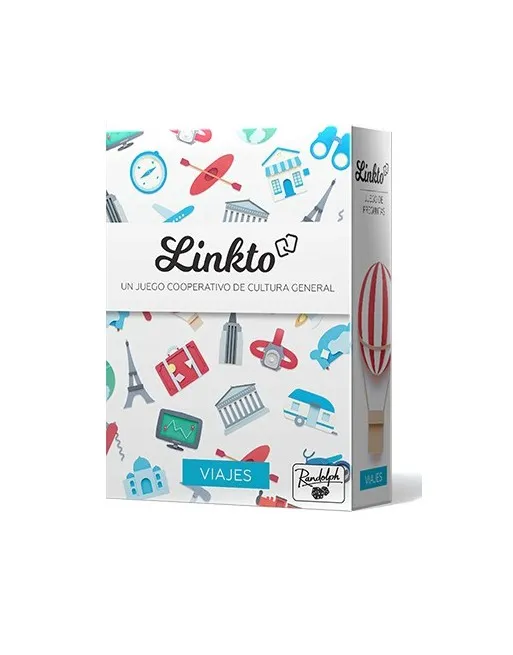 Juego de Mesa Linkto: Viajes - Conecta Pistas y Palabras (5 Niveles)