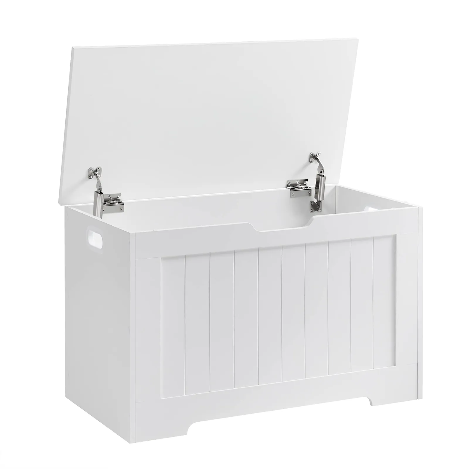 VASAGLE Baúl Almacenaje Banco Entrada 40x76x48 cm Blanco Nube LHS11WT