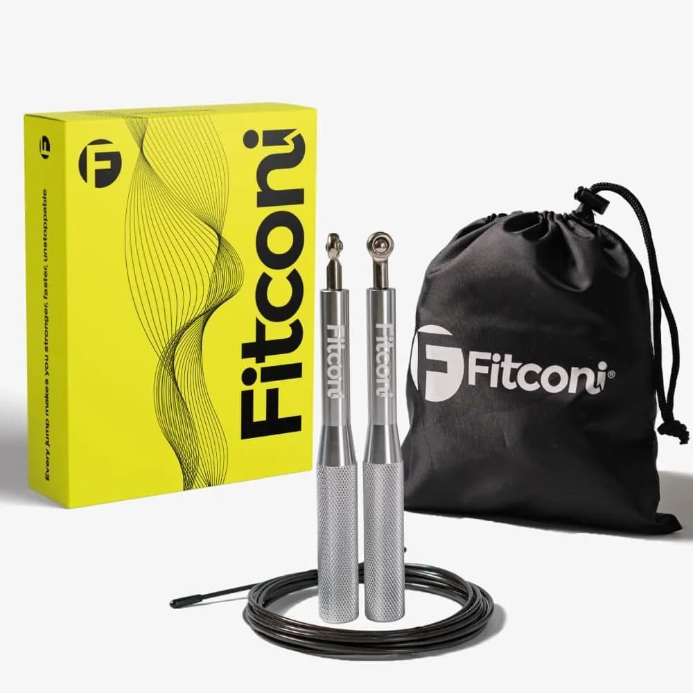 Comba Crossfit FITCONI: Cuerda Velocidad Ajustable 2.5mm PVC y Rodamientos