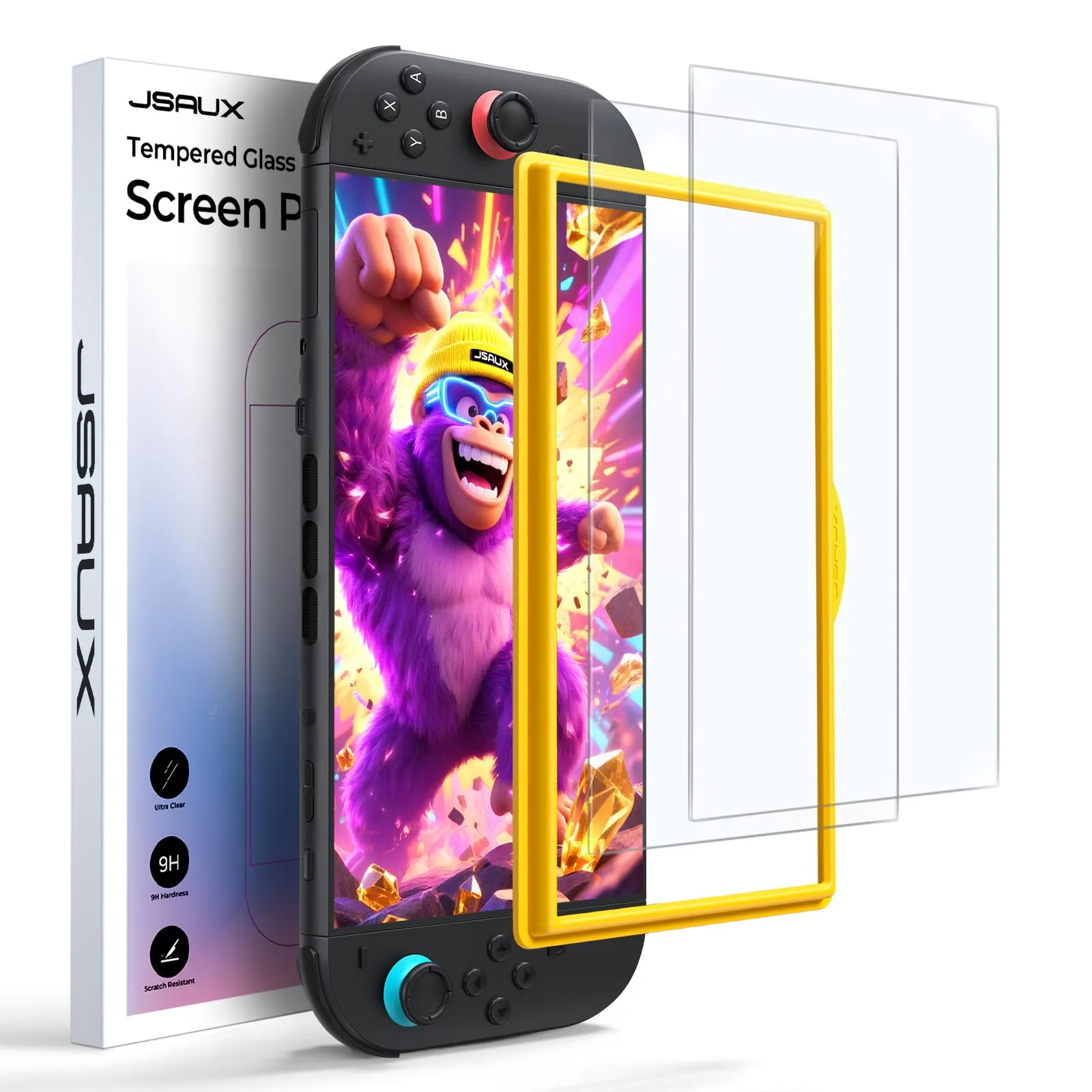 Pack 2 Protectores Pantalla Anti-reflejos JSAUX para Nintendo Switch 2