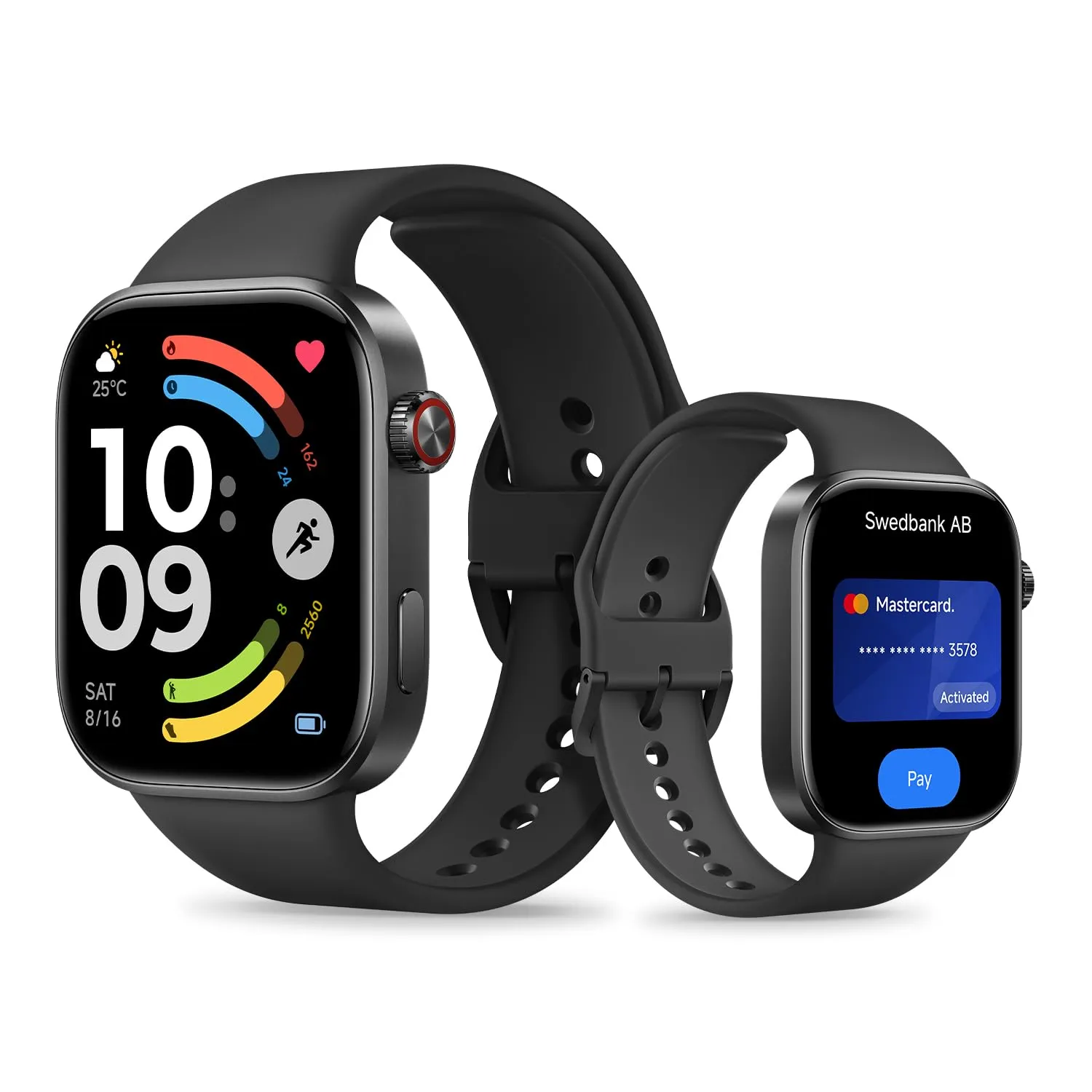 Xiaomi Redmi Watch 6 NFC: Reloj Inteligente con Pantalla AMOLED 2.07'' y GPS, Negro