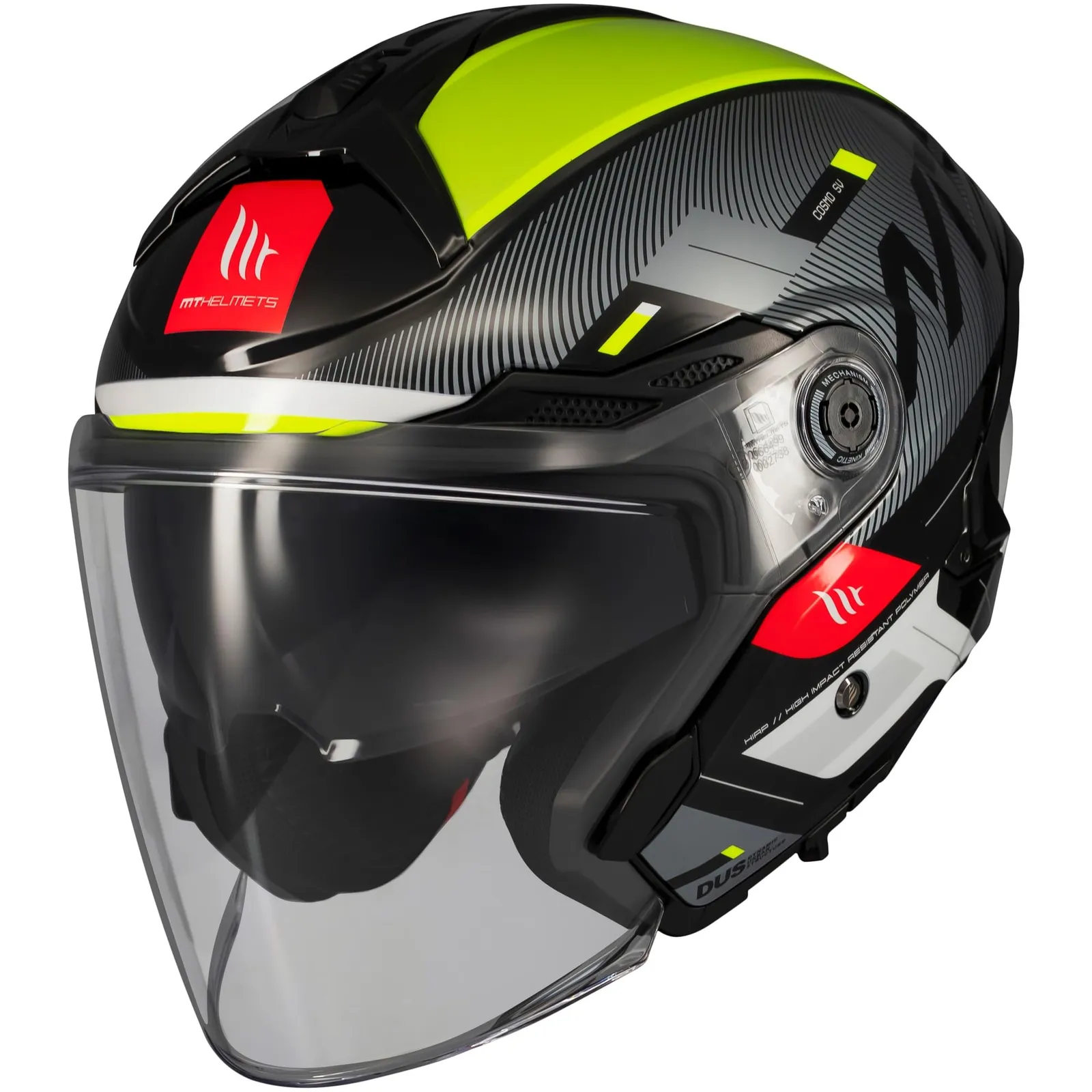 Casco Moto Jet MT Helmets Cosmo SV con Visor Solar, Pantalla Rápida, Interior Lavable y Preparado para Intercomunicador. Homologad