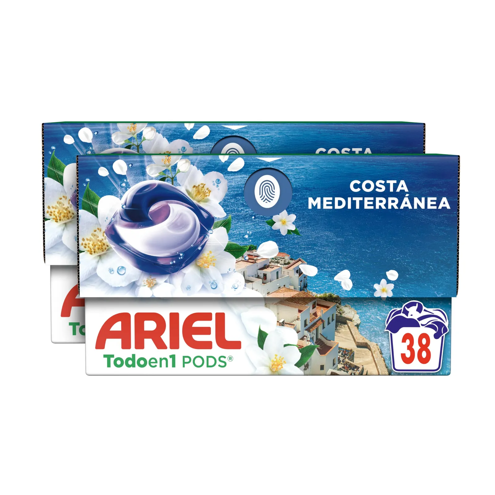 Pack 2x Ariel PODS Brisa Marina (76 Lavados)