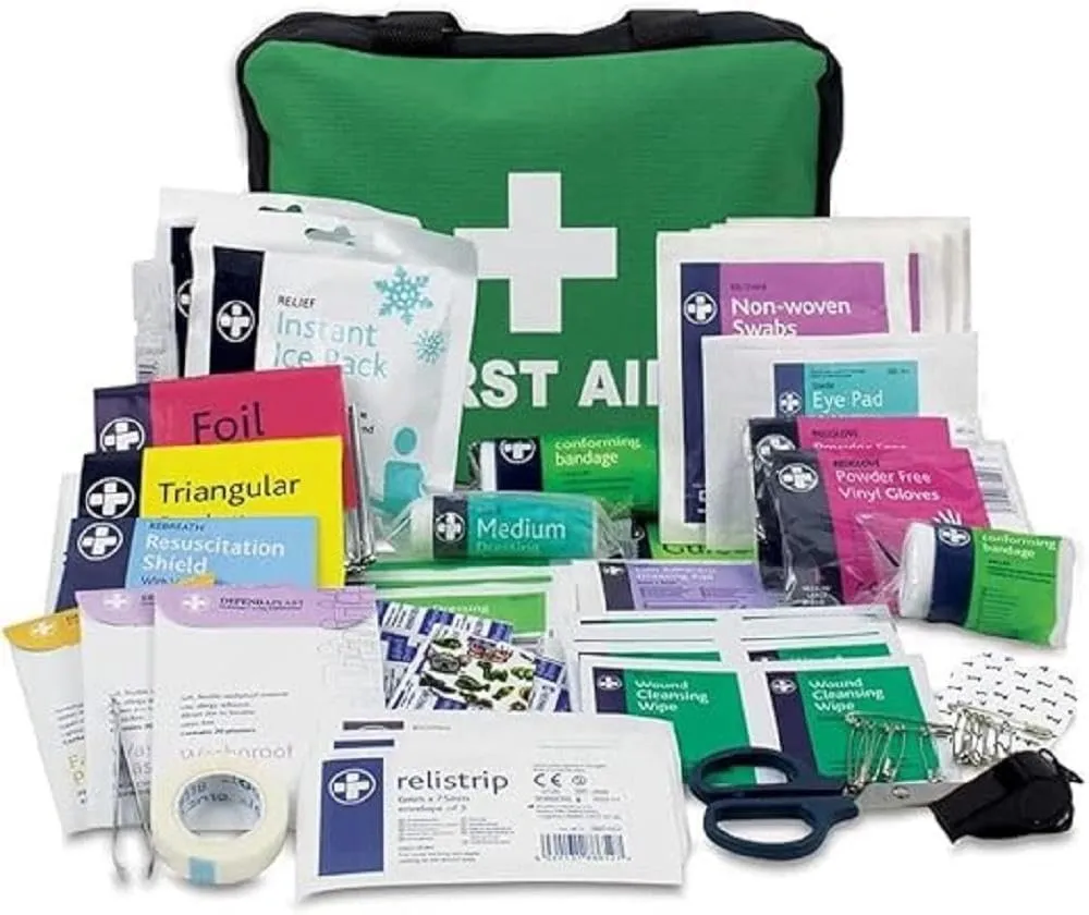LEWIS-PLAST Kit Primeros Auxilios 160 Piezas - Cumple Estándares Europeos