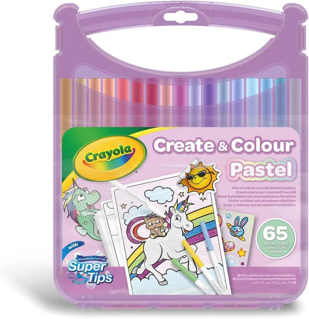 65 rotuladores lavables Crayola SuperTips