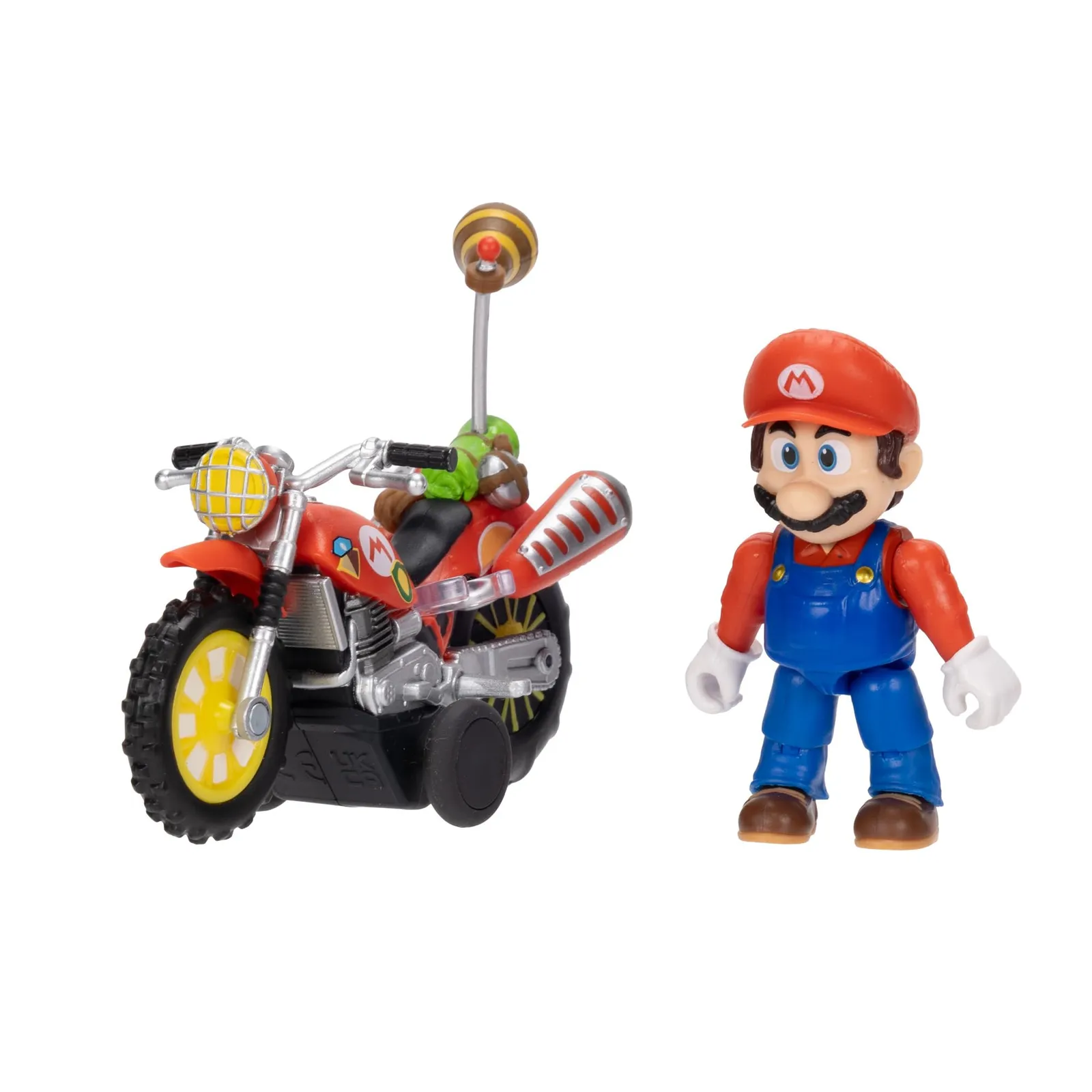 Figura de Mario de Super Mario Galaxy con Motocicleta de Retroceso (6 cm)