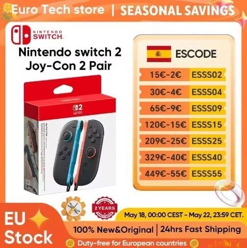 Nintendo Switch 2 Joy-Con Oficiales - Pack de 2 Unidades