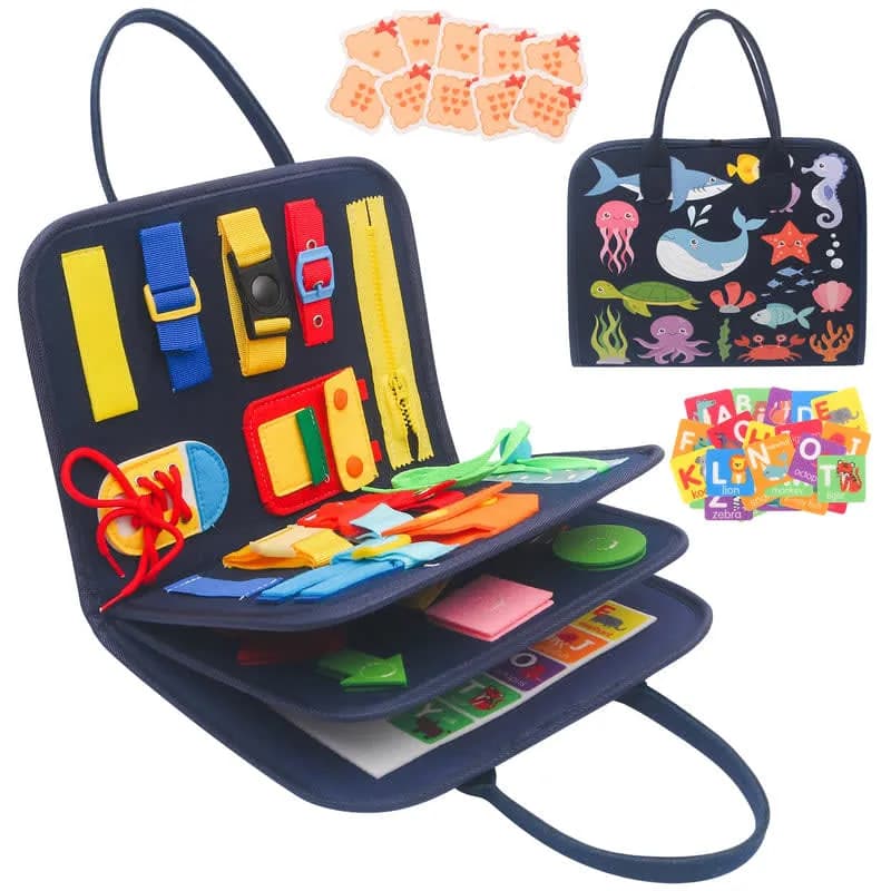 Tablero Sensorial Montessori para Aprender a Vestir