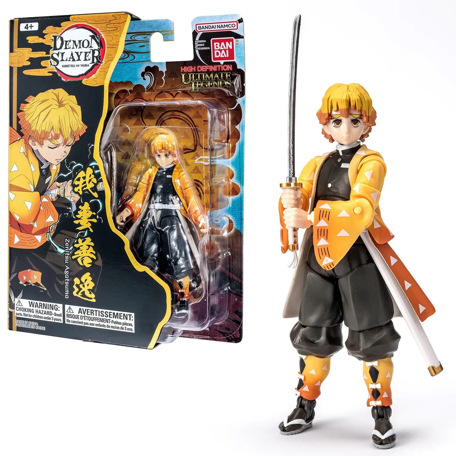 Figura Acción Bandai Demon Slayer Zenitsu Agatsuma 12 cm HD Licencia Oficial VE88962