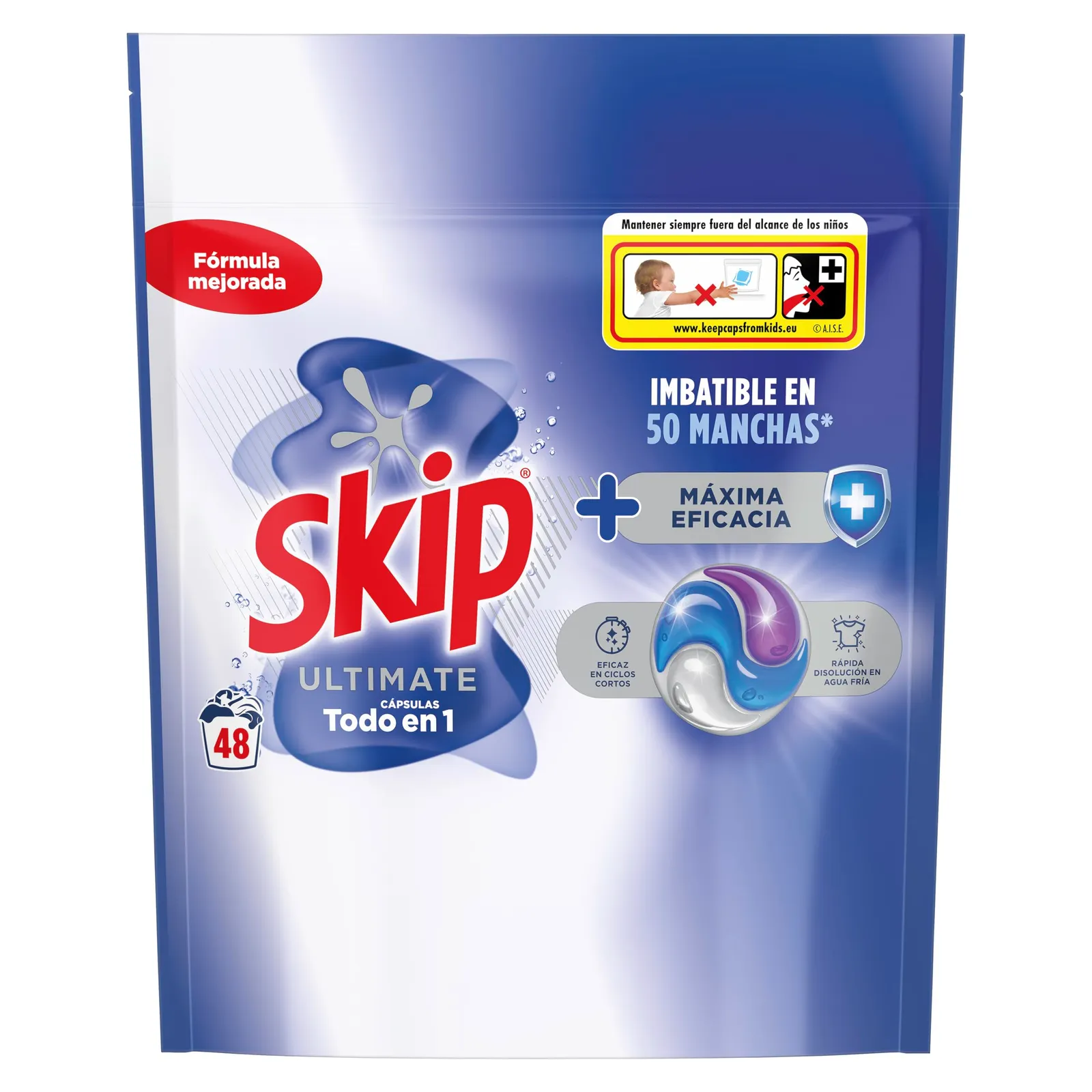 2x Skip Ultimate Caps Detergente (96 Lavados)