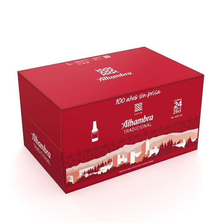 Cerveza Alhambra 24x7 pack 168 botellines 0,25cl