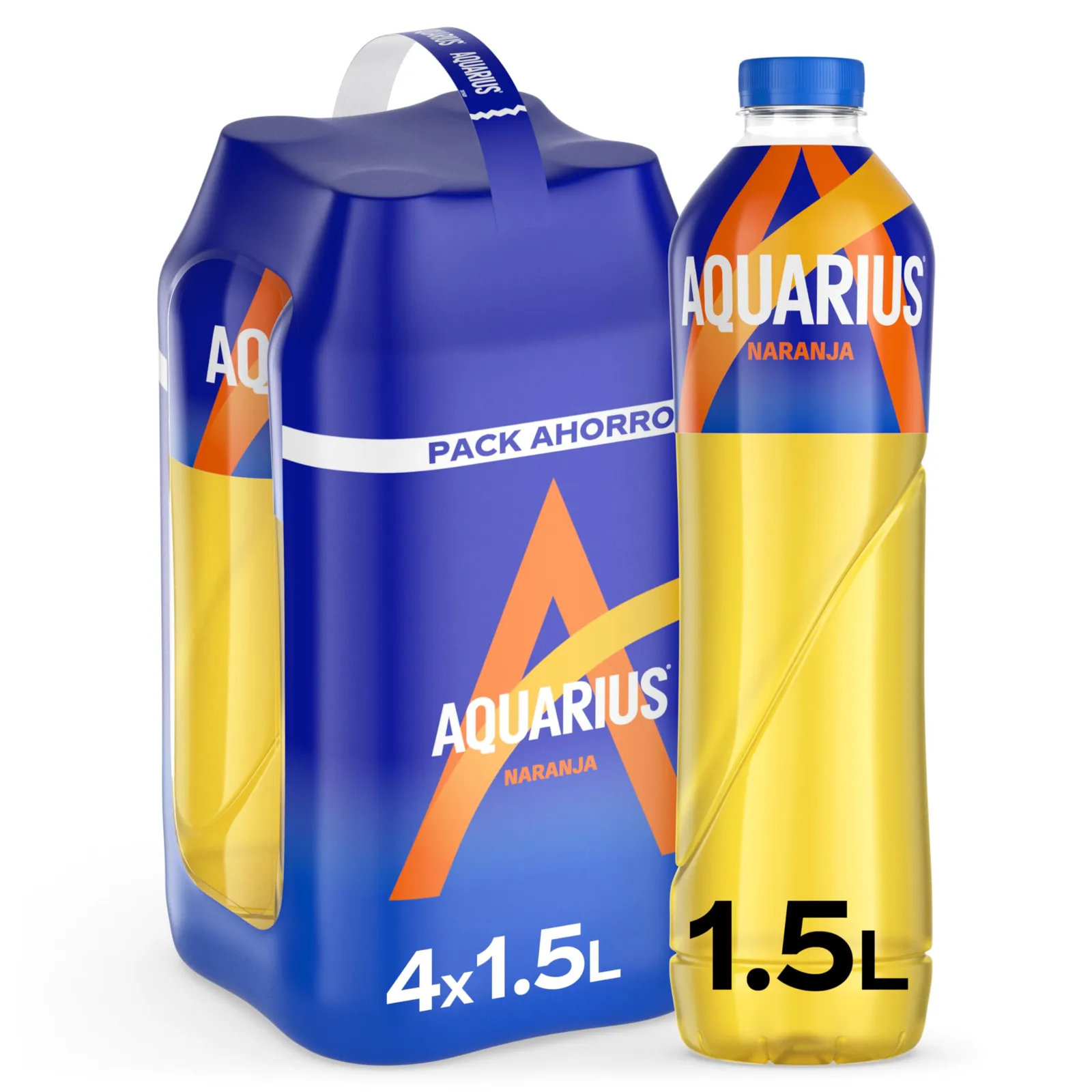 Pack 4x Aquarius Naranja 1,5L