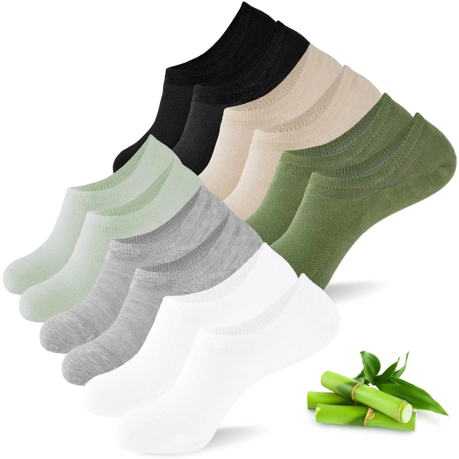 Pack 6 pares de calcetines de bambú para mujer