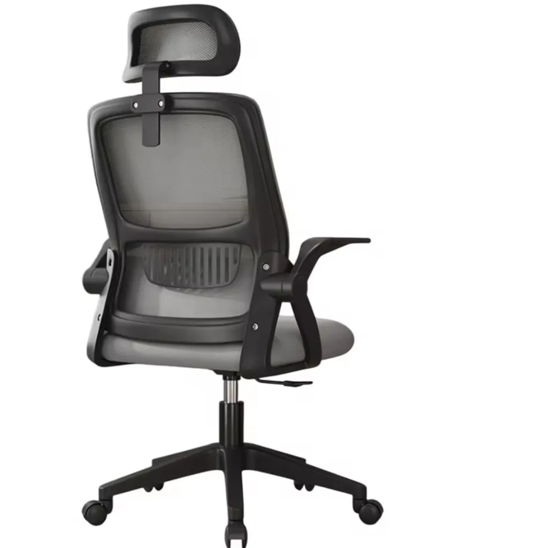 Silla de Oficina Ergonómica Negra con Soporte Lumbar y Respaldo Transpirable