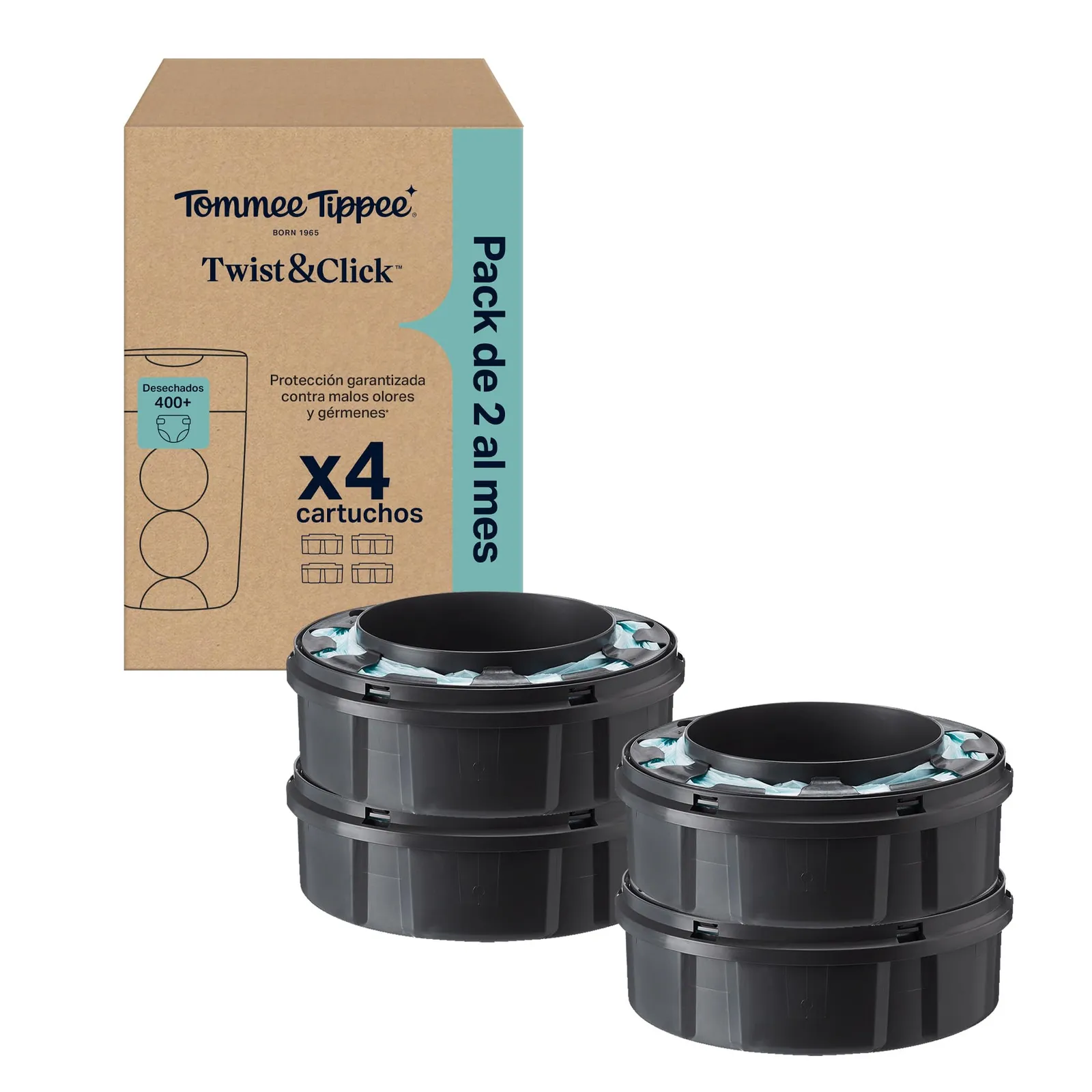4x Recambios Tommee Tippee Twist & Click para Higienizador de Pañales