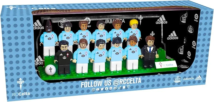 Figuras Coleccionables Articuladas Brick Team RC Celta (Compatible Lego)