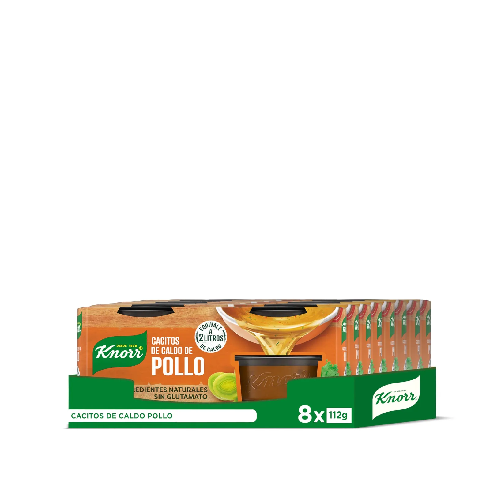 Pack 8 Knorr Cacitos Caldo Pollo (112g)
