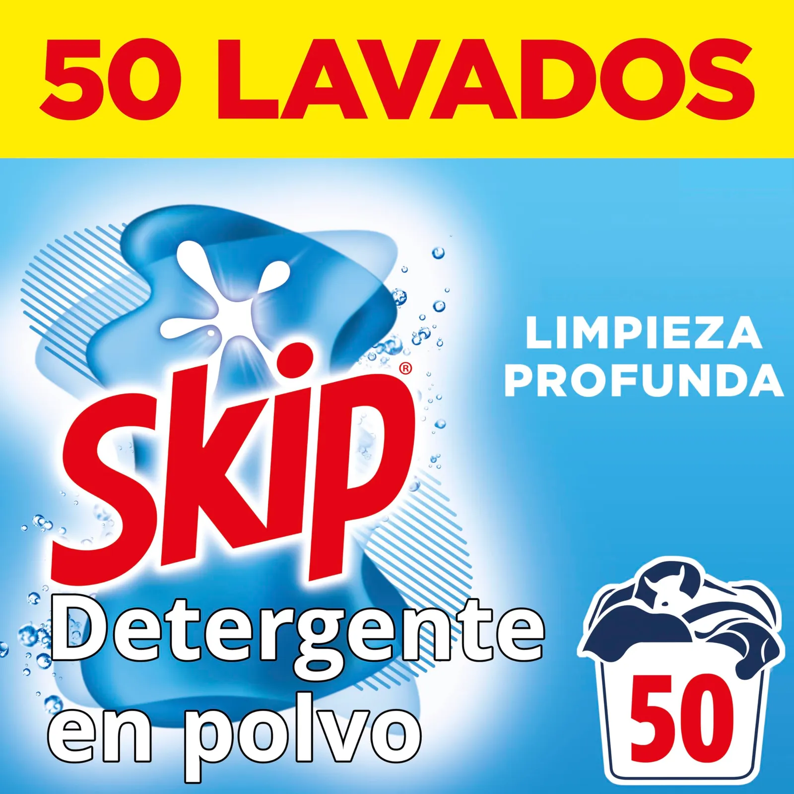 Pack 2x Skip Detergente Limpieza Profunda 50 Lavados