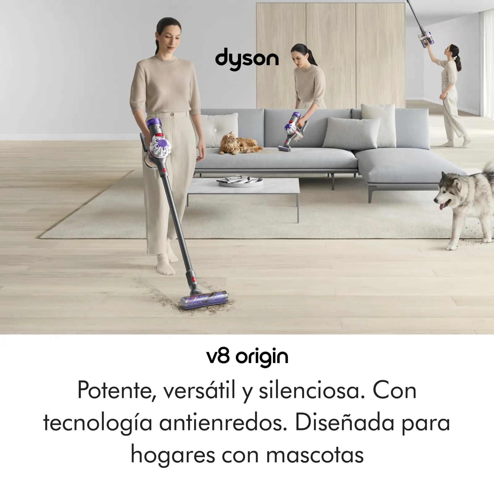 Dyson V8 Origin Aspiradora Sin Cable - Potente y Ligera