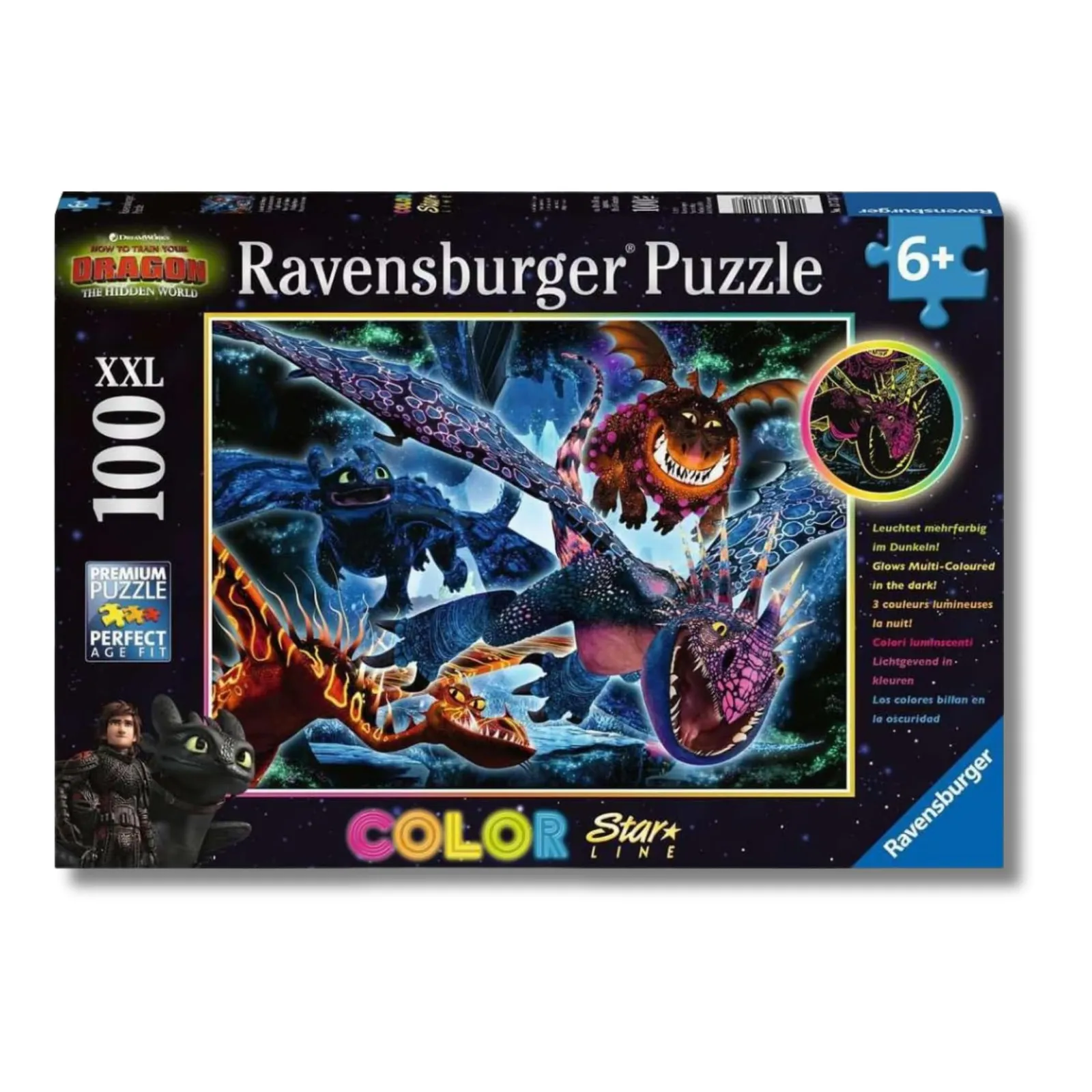Puzzle Ravensburger XXL Dragons B - 100 Piezas