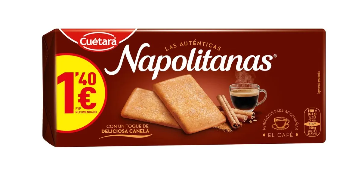 Galletas Cuétara Napolitanas Sabor Canela (213 g)