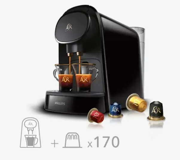 Cafetera L'OR Barista Sublime con 170 cápsulas y 20€ de regalo