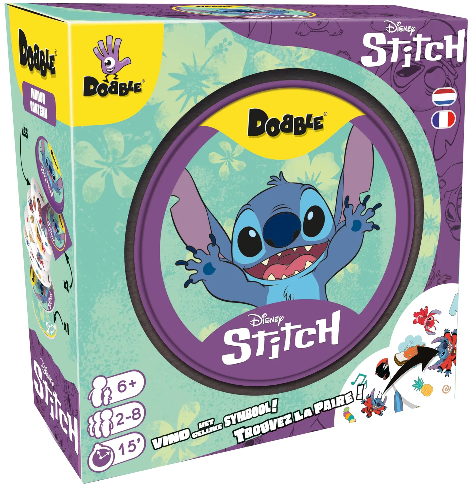 Asmodee Dobble Stitch: Juego de Cartas Familiar para +6 Años