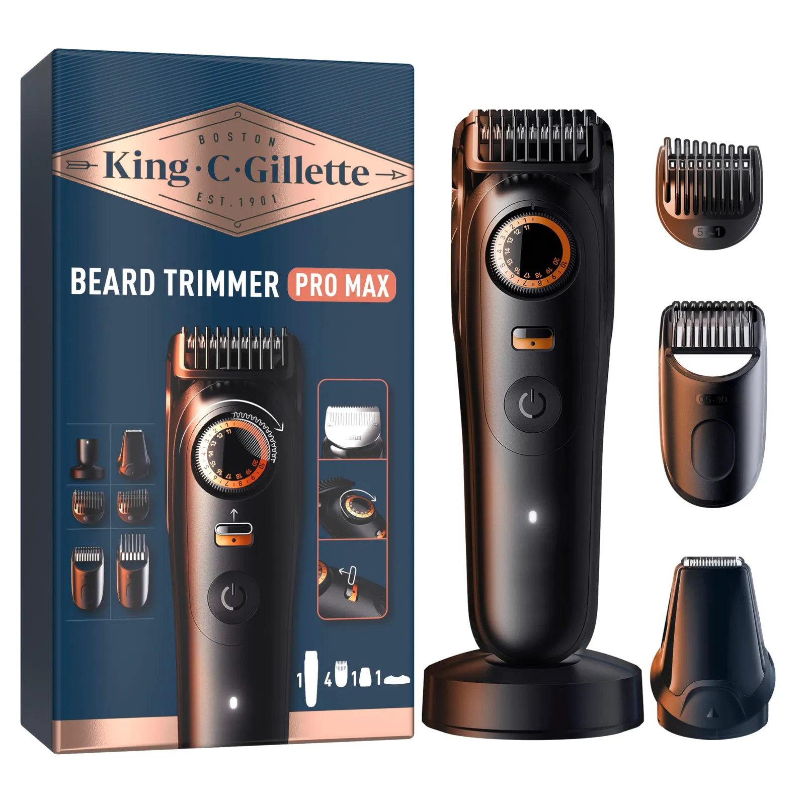 Recortadora de barba King C. Gillette PRO MAX