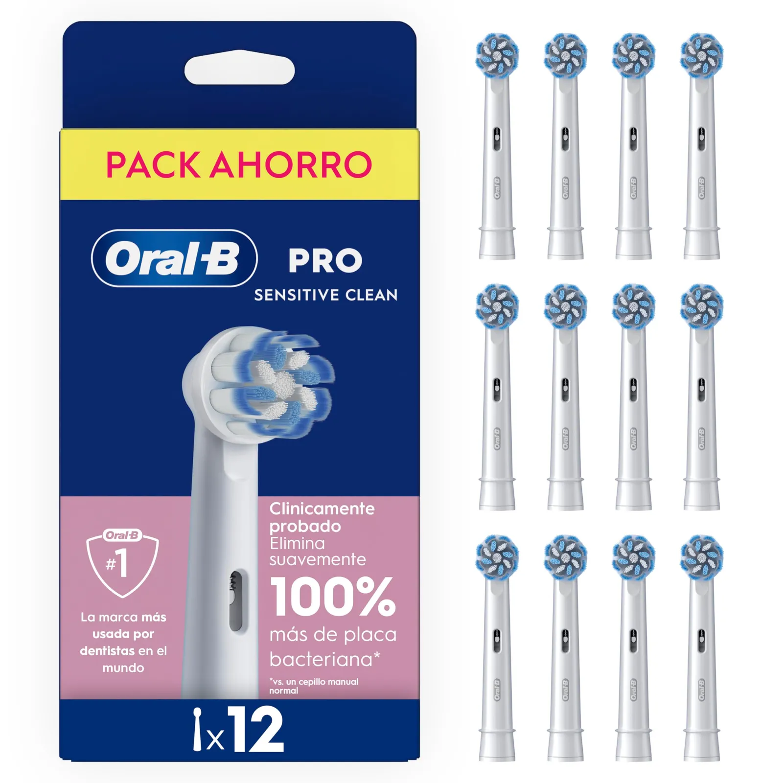 Oral-B Sensitive Clean: Pack 12 Cabezales de Repuesto